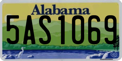 AL license plate 5AS1069