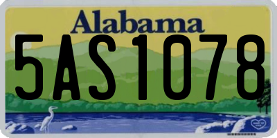 AL license plate 5AS1078