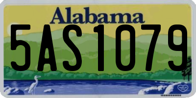 AL license plate 5AS1079