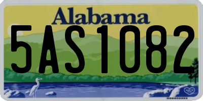 AL license plate 5AS1082