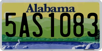 AL license plate 5AS1083