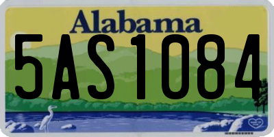 AL license plate 5AS1084