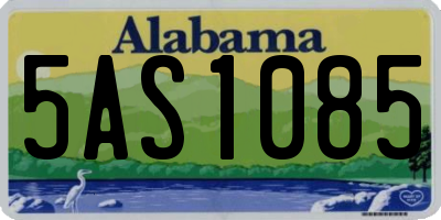 AL license plate 5AS1085