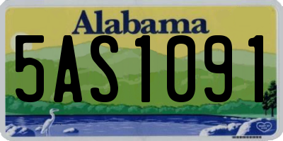 AL license plate 5AS1091
