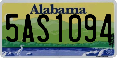 AL license plate 5AS1094