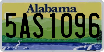 AL license plate 5AS1096