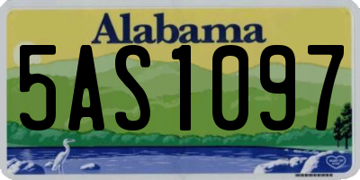 AL license plate 5AS1097