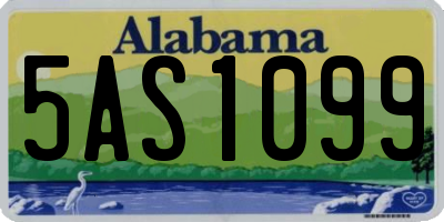 AL license plate 5AS1099