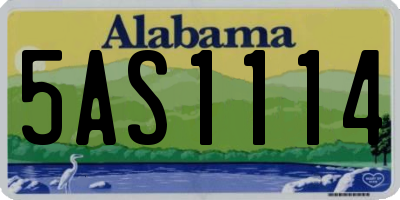 AL license plate 5AS1114