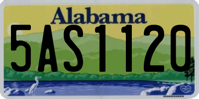 AL license plate 5AS1120