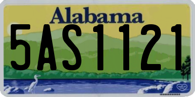 AL license plate 5AS1121