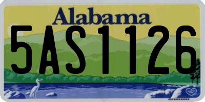 AL license plate 5AS1126