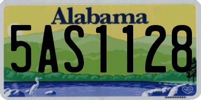 AL license plate 5AS1128