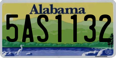 AL license plate 5AS1132