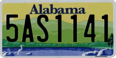 AL license plate 5AS1141