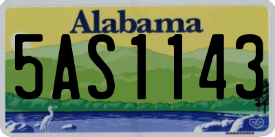 AL license plate 5AS1143