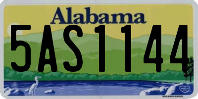 AL license plate 5AS1144