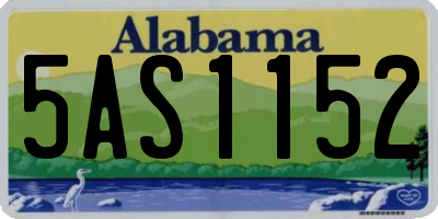 AL license plate 5AS1152