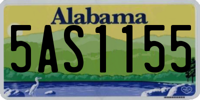 AL license plate 5AS1155