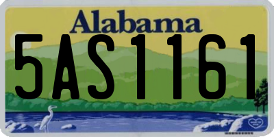 AL license plate 5AS1161