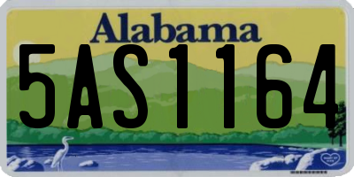 AL license plate 5AS1164