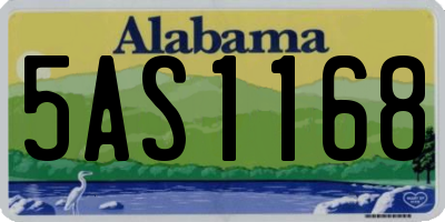 AL license plate 5AS1168