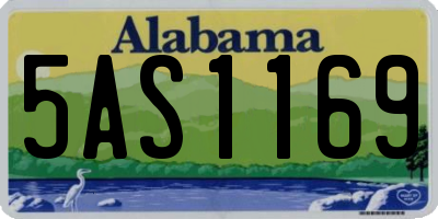 AL license plate 5AS1169