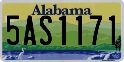 AL license plate 5AS1171