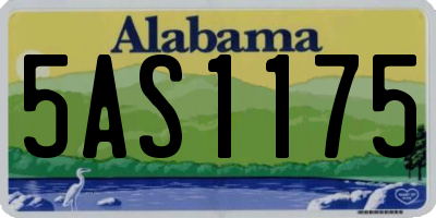 AL license plate 5AS1175