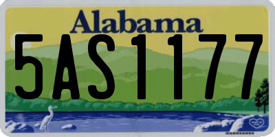 AL license plate 5AS1177