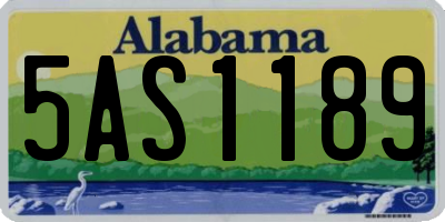 AL license plate 5AS1189