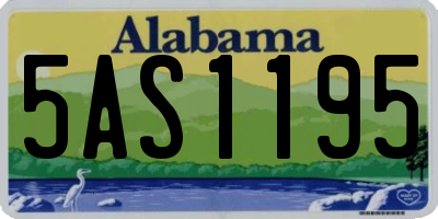 AL license plate 5AS1195