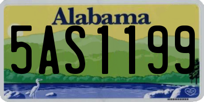 AL license plate 5AS1199
