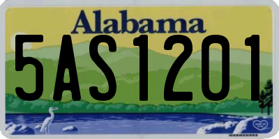 AL license plate 5AS1201