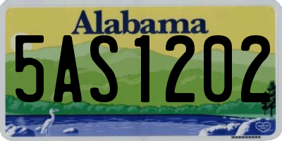 AL license plate 5AS1202