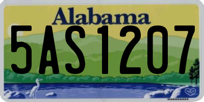 AL license plate 5AS1207