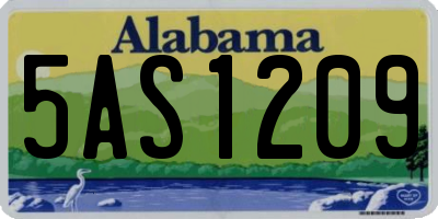 AL license plate 5AS1209