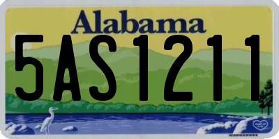 AL license plate 5AS1211