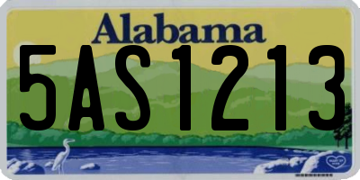 AL license plate 5AS1213