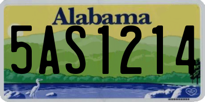 AL license plate 5AS1214
