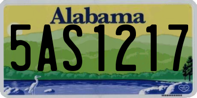 AL license plate 5AS1217