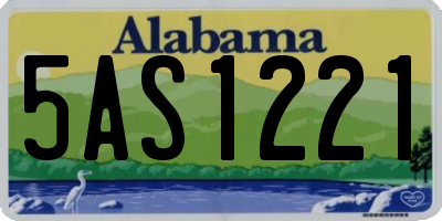 AL license plate 5AS1221