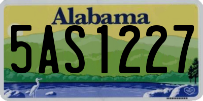 AL license plate 5AS1227