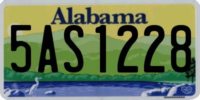 AL license plate 5AS1228