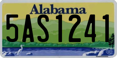 AL license plate 5AS1241