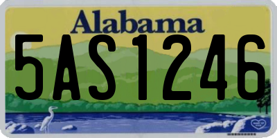 AL license plate 5AS1246
