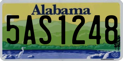 AL license plate 5AS1248
