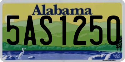AL license plate 5AS1250