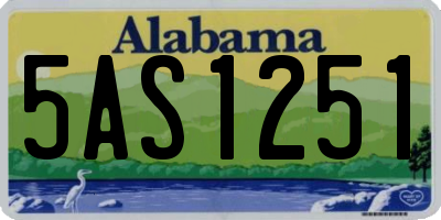 AL license plate 5AS1251