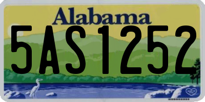 AL license plate 5AS1252